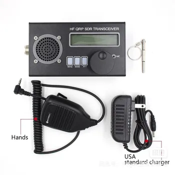 Приемопередатчик USDR/USDX HF QRP SDR SSB/CW-приемопередатчик 8-полосного 5-ваттного радиолюбителя с портативным микрофоном