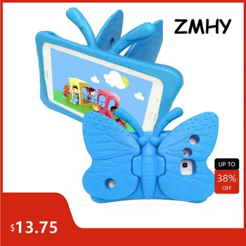 Детский чехол для Samsung Tab3 4/Tab A/Tab Lite/Tab 2 7,0 с дизайном бабочки, EVA чехол с подставкой, чехлы для планшетов