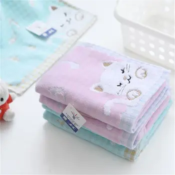 1 шт. хлопковое детское полотенце для детей, супер мягкое детское полотенце с милыми котятами, высококачественный набор полотенец, прекрасный набор полотенец