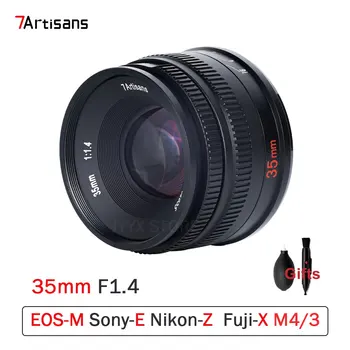 7artisans 35 мм F1.4 Mark II APS-C Широкоугольный объектив с большой диафрагмой MF для Sony E Nikon Z Canon EOS M Fuji FX M4/3 Mount