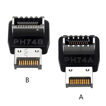 USB 3.1 Type-E 90-градусный конвертер USB-адаптер для разъема материнской платы Компьютерные Аксессуары для ПК Настольные запчасти DIY