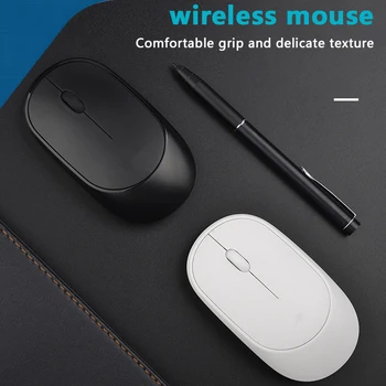 Беспроводная мышь Bluetooth с двойным режимом 2,4 G Ультратонкая Зарядка Для офисного ноутбука Бесшумная мышь