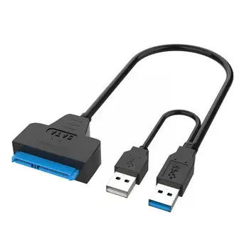 2023 Новый USB 3,0 2,0 SATA 3 Кабель Sata к USB 3,0 Адаптер Для Накопителя Sata SSD Дюймовый Кабель 2,5/3,5 Поддержка внешнего жесткого диска III Har A1P6