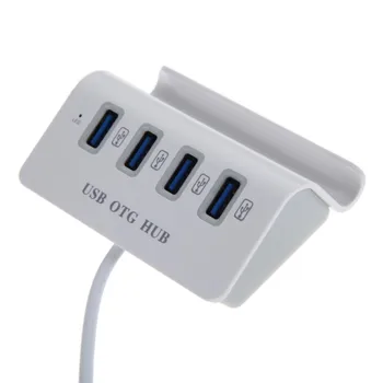 Высококачественный Micro USB 2,0 OTG концентратор-Разветвитель USB OTG Концентратор 4 Порта USB 2,0 Адаптер для планшета Док-станция для мобильного телефона Многофункциональный