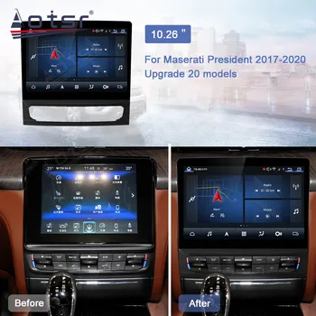 Qualcomm для Maserati Quattroporte 2013-2021 Tesla Style Android 11 Автомобильный радиоприемник, мультимедийный Видеоплеер, Навигационное головное устройство GPS