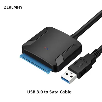 Кабель USB 3,0 на Sata SATA III 3,2 Адаптер для жесткого диска с UASP PC Laptop Converter Line для 3,5 2,5 Дюймового внешнего жесткого диска SSD