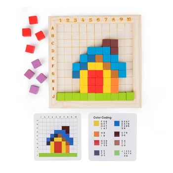 Многофункциональная Координатная настольная игра, Математическая игрушка, Детская Сортировочная Счетная игрушка