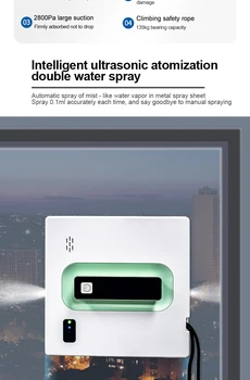 Электрический робот-пылесос LRZ JRobot для мытья окон с приложением и дистанционным управлением, умный автоматический разбрызгиватель воды против падения