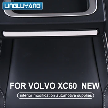 Для Volvo XC60 2018 2019 2020 модификация интерьера автомобильные принадлежности задний подлокотник подстаканник яркая полоска