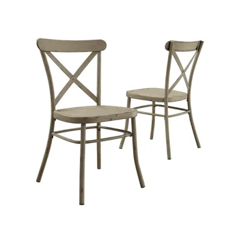 Обеденный стул Collin, потертый белый, набор из 2 стульев с несколькими отделками для мероприятий