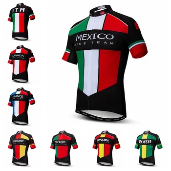 Weimostar 2024 Pro Team Велоспорт Джерси Мужской Гоночный Спорт MTB Велосипед Джерси Велосипедная Рубашка С Коротким Рукавом Страна Испания Бразилия Мексика