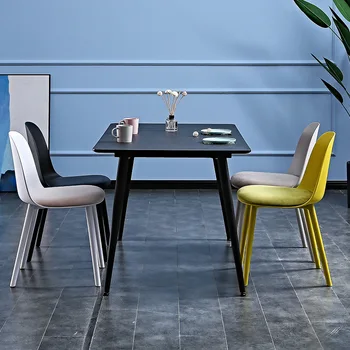 LL98Designer Стул для макияжа Скандинавский обеденный стул Домашний современный простой кремовый пластиковый стул с откидной спинкой