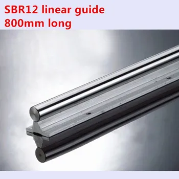 Бесплатная доставка линейный рельс 12 мм SBR12 длиной 800 мм для опорных рельсов линейного вала с ЧПУ, детали с ЧПУ