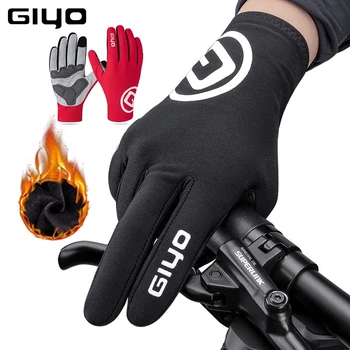2022 Перчатки GIYO Для Мужчин И Женщин, Зимние Велосипедные перчатки, Флисовые Термальные Велосипедные перчатки для Гонок, перчатки для Спортзала, MTB, Шоссейного Велоспорта, Guantes