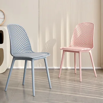 Современный Кожаный обеденный стул Дизайнерский Пластиковый Офисный Уличный стул Кухня Спальня Шезлонги Для балкона Salle Manger Скандинавская Мебель