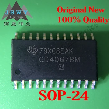5ШТ CD4067BM CD4067 SMD SOP-24 Одиночный 16-канальный переключатель цепи 100% Абсолютно Новый Оригинальный запас Бесплатная доставка