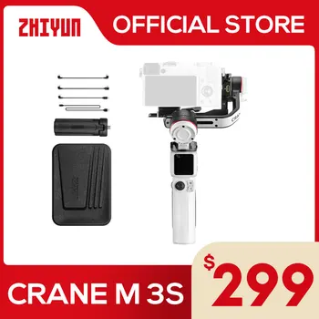 ZHIYUN Official Crane M3S Камера Ручной Стабилизатор Gimbal 3 оси Bluetooth Управление Затвором для Беззеркальной камеры Sony ZWE10