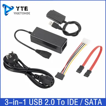 YIGETOHDE 3-в-1 USB 2.0 для IDE/SATA 2,5 