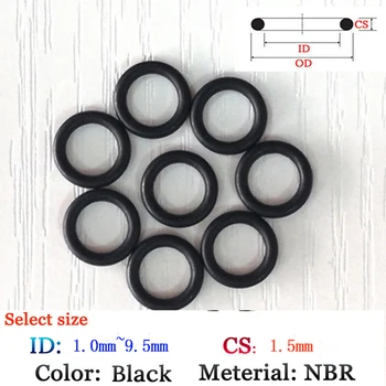 CS 1,5 мм ID 0,65-15 мм Резиновые уплотнительные кольца для шайб, Пластиковая прокладка, силиконовое кольцо, пленка для масла и воды, уплотнительная прокладка, кольцо из материала NBR