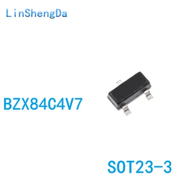 Весь стабилитрон BZX84C4V7 4,7 В SMD SOT23 с трафаретной печатью Z1 (комплект из 3 штук)
