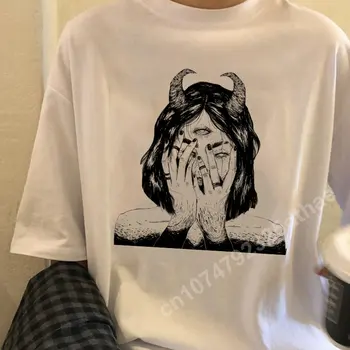 Ретро Вегетарианские Женские футболки Harajuku, Крутые футболки для девочек, Панк-одежда для женщин, Топы, Летняя Повседневная Женская футболка с коротким рукавом