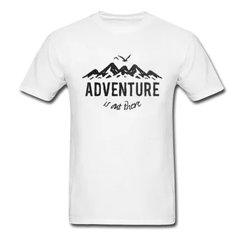 Дизайнерская футболка с горным приключением, мужская футболка из цельного хлопка с буквенным принтом животных, птиц, мужские футболки с надписью Coming Adventure, летние топы, тройники