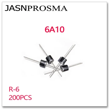 JASNPROSMA 200ШТ 500ШТ 6A10 6A 1000V Выпрямительный диод R-6 Новый Высококачественный DIP