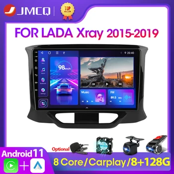 JMCQ 2Din Android11 Автомобильный Радиоприемник, Мультимедийный Видеоплеер, Автомобильный Стерео Для LADA X Ray Xray 2015-2019 Carplay 2 din dvd Головное устройство