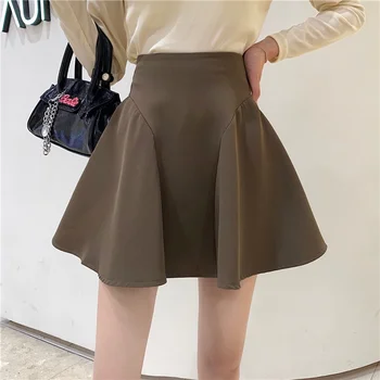 Корейская версия, тонкая юбка-пачка с высокой талией, нишевая универсальная женская юбка