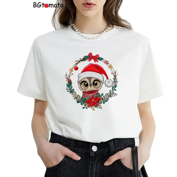 BGtomato Новая Рождественская футболка celebrate the holiday Рождественские топы, футболки, персонализированная красивая женская футболка A063