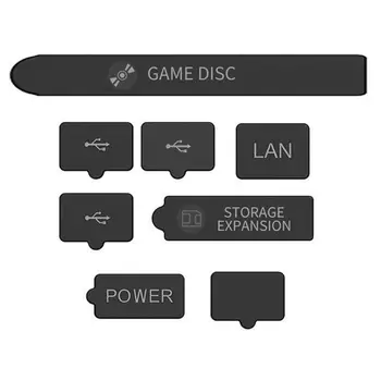 Силиконовые заглушки, Пылезащитный чехол, Сетчатый фильтр, комплект заглушек для игровой консоли XSX, защитные заглушки, Пластиковые аксессуары