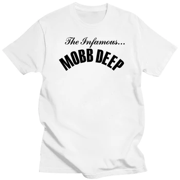 Мужская футболка Mobb Deep с надписью Infamous на красном
