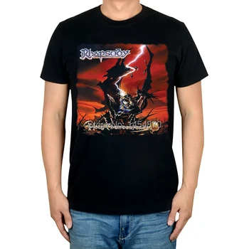 Holy Thunderforce Rhapsody Rock Брендовая Мужская и женская рубашка 3D Высокого качества из 100% хлопка в стиле панк, для Фитнеса, Тяжелый Темный Металл