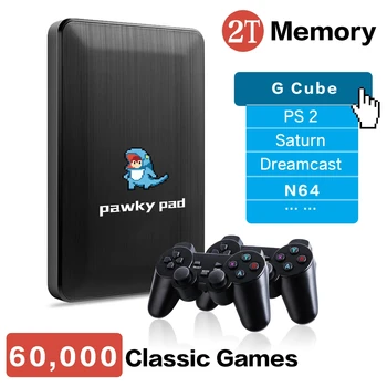 Pawky Pad Ретро Видеоигра 4K 3D Игровая консоль для G Cube/Saturn/PS2/N64 45000 + Игр Windows/macOS 107 Серии классических игр