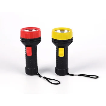 Светодиодный фонарик, яркий и прочный, пластиковый, легкий фонарик на батарейках, используется в чрезвычайных ситуациях, в кемпинге, на открытом воздухе