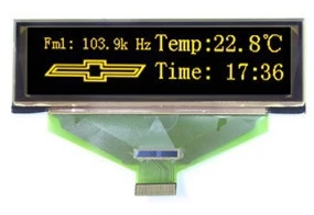 3,12-дюймовый 30-контактный Желтый OLED-экран SSD1322 с интерфейсом IC 256*64 SPI