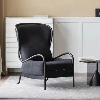 Итальянское кресло с откидывающейся спинкой для гостиной, одноместный диван-кресло, легкое роскошное дизайнерское кресло для отдыха в отеле высокого класса
