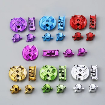 20 Комплектов сменных цветных кнопок с покрытием для игровой консоли GBC D Колодки кнопки A B кнопки включения выключения ремонт замена
