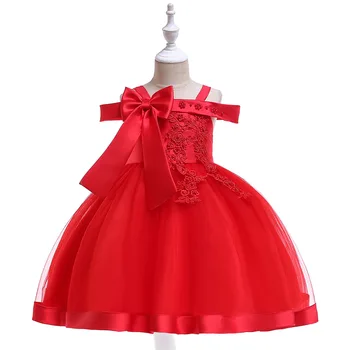 Весеннее платье для девочек, Красное Торжественное Платье, Новогодний Костюм для девочек, Кружевное Свадебное платье для Девочек, Элегантное Праздничное Платье, Платья