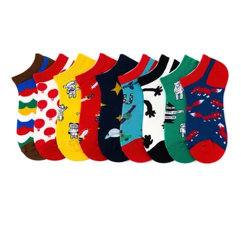 Летние носки Женские мужские хлопковые лодочки Забавный хлопковый носок на щиколотке в стиле Харадзюку, Новые повседневные короткие носки для дам 2020