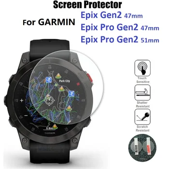 10 Шт. Защитная пленка для экрана Garmin Epix Pro Gen 2 51 мм 47 мм/Epix Gen2 Смарт-часы из Закаленного Стекла с Защитой От Царапин Защитная пленка