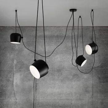 Промышленный Подвесной светильник-паук, Подвесной светильник Nordic Aim для гостиной, спальни, ресторана, бара, Креативный светильник с длинным проводом