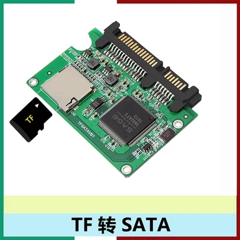 Конвертер Адаптеров TF Micro SD в Sata, Быстрая Передача карт памяти SDHC/SDXC на карту конвертера Sata 7 + 15P