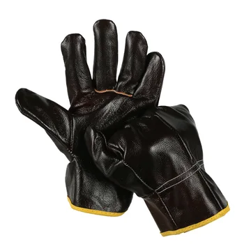 Перчатки сварщика: Первый слой перчаток водителя из воловьей кожи мягкий и износостойкий. Короткие перчатки из натуральной кожи для сварки