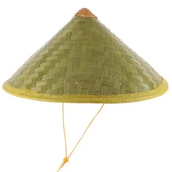 Плетеная бамбуковая шляпа, Мужские Соломенные шляпы, Коническая шляпа, Рыболовная Бамбуковая шляпа, Солнцезащитная шляпа