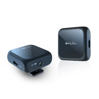 Оптовая продажа 2.4g Беспроводного цифрового компактного Петличного микрофона с лацканами для камеры Видеокамеры Прямая трансляция