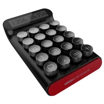 Калькулятор Портативный 20 Многофункциональный 10 Цифровой ЖК-калькулятор для студенческого офиса Механические кнопки, черный
