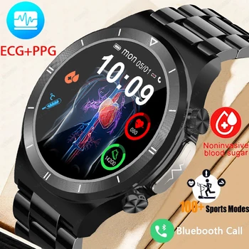 2023 Новые Смарт-часы ECG + PPG Для Мужчин и Женщин, часы для измерения артериального давления и сердечного ритма, Поддерживает Bluetooth-вызов IP68, Водонепроницаемые Часы Для Здоровья