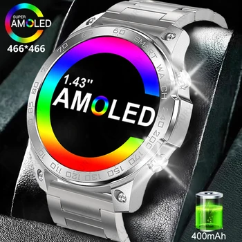 2023 Новые Умные часы Мужские AMOLED HD Экран, всегда отображающий время вызова Bluetooth IP68 Водонепроницаемые умные часы Женские для Huawei