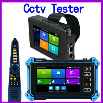 Тестер видеонаблюдения Ipc 5200c plus IPTV Тестовый Сетевой кабель Тестер IP-камеры 4K Портативный Мини POE VGA HDMI Входной Монитор Для Wifi Камер